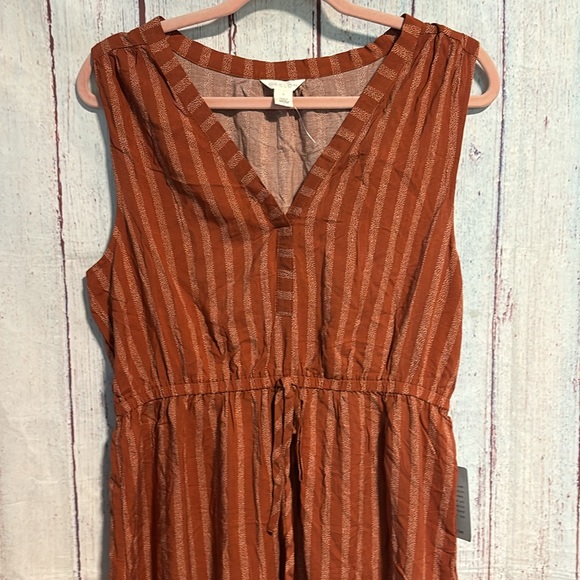 NWT Caslon Stripe Print Sleeveless Dress - Picture 4 of 12